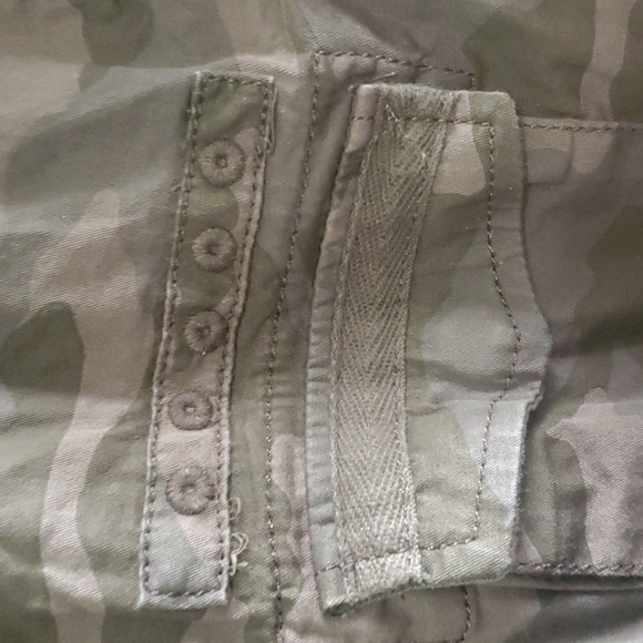 Sonoma Green Grey Brown Military Field Jacket Mens Size Medium W/ Snaps - Picture 5 of 10